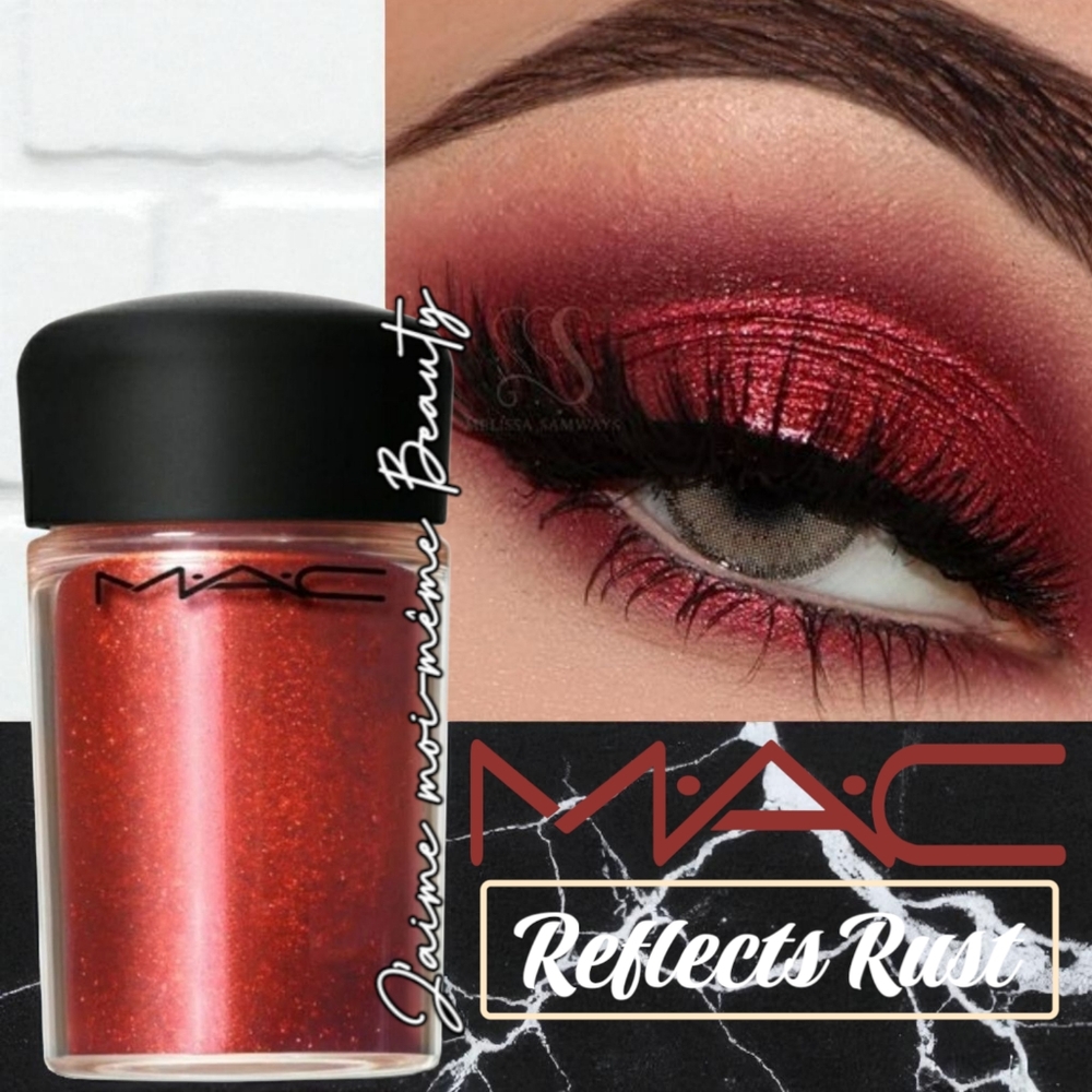 MAC Reflects Rust Glitter Pigment Eyeshadow/ Lip Topper